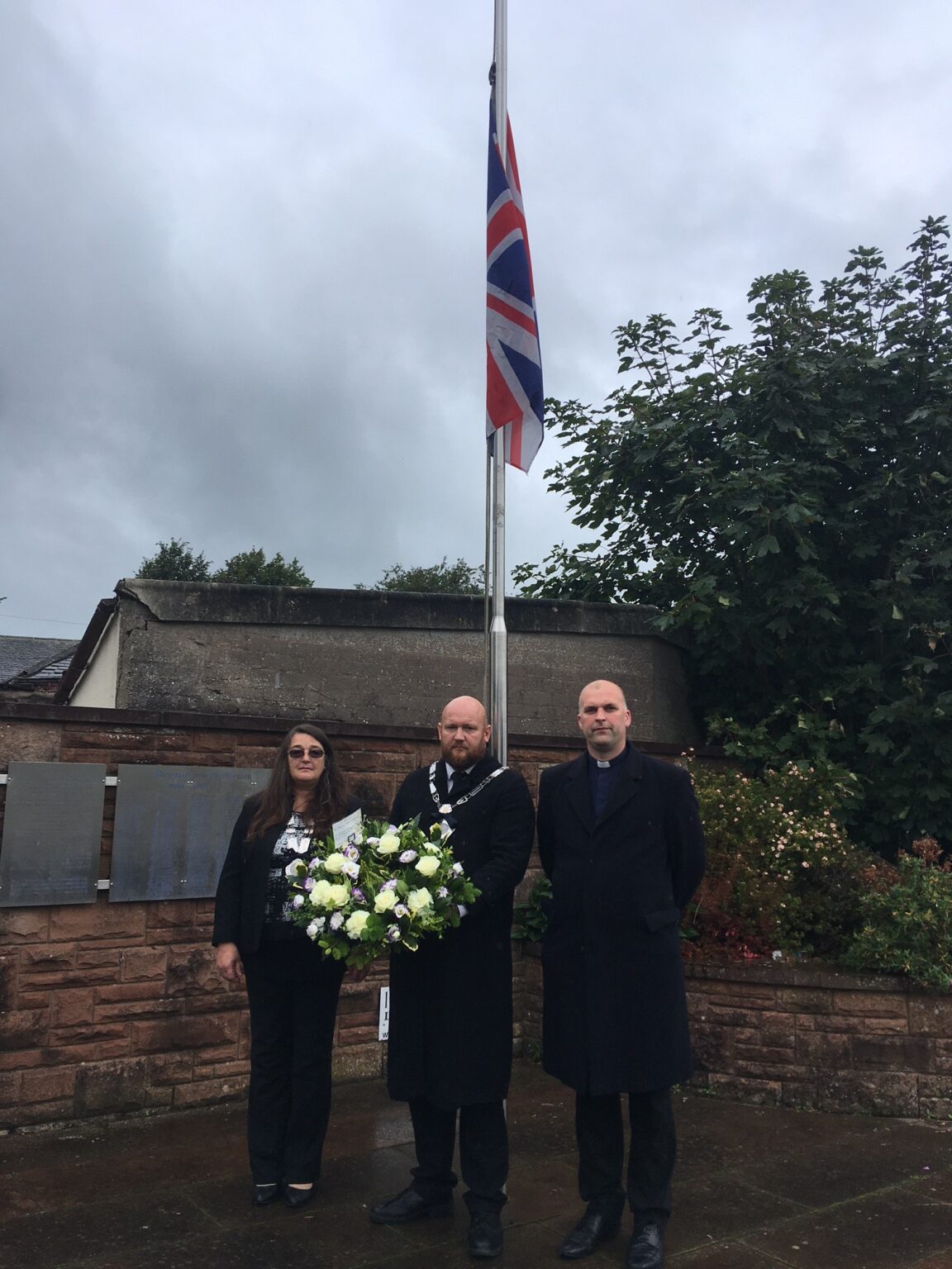 Wreath laying ceremony Wigton Town Council